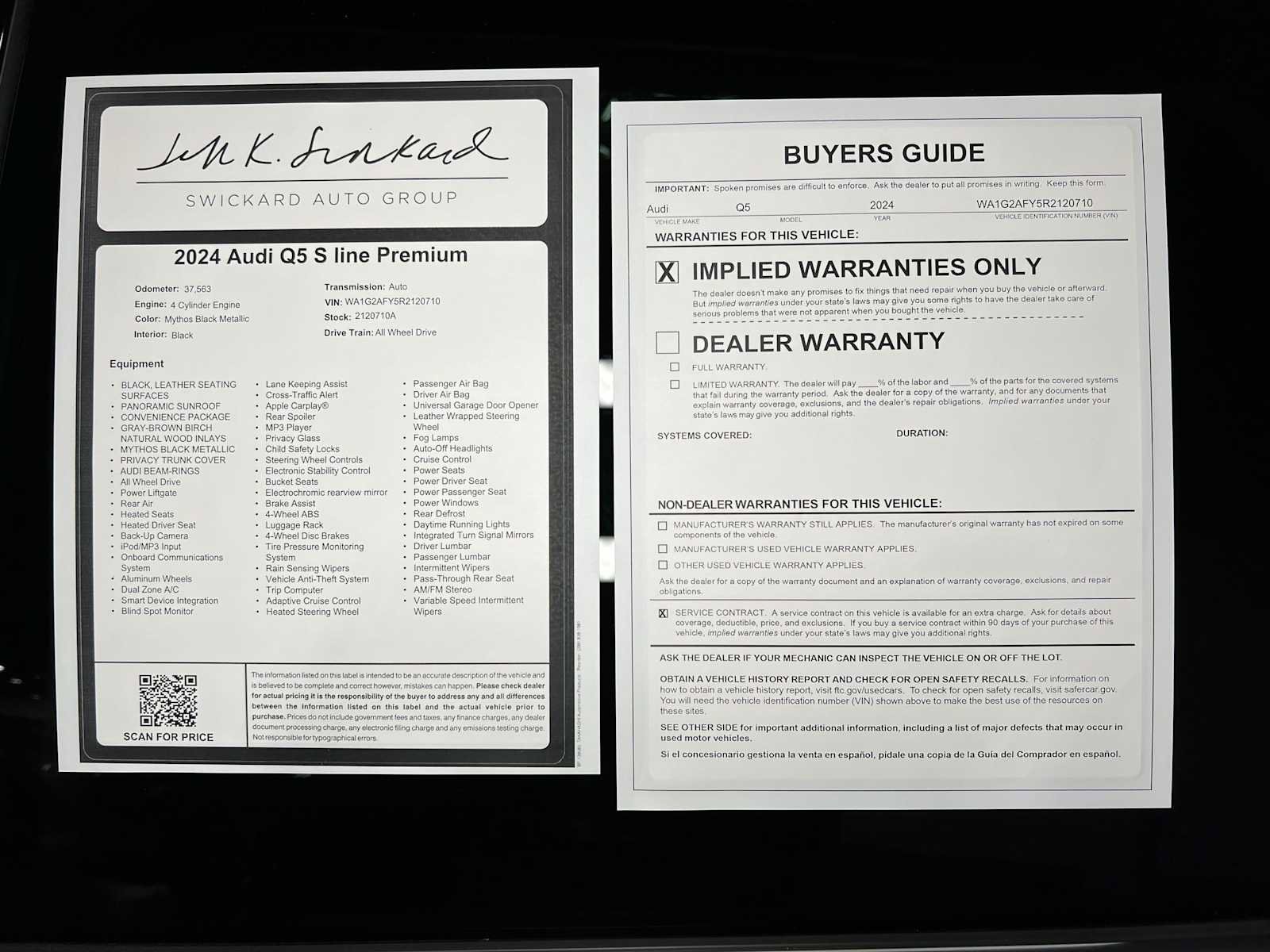 Used 2024 Audi Q5 e Premium w/ Convenience Package AWD/4WD image 43