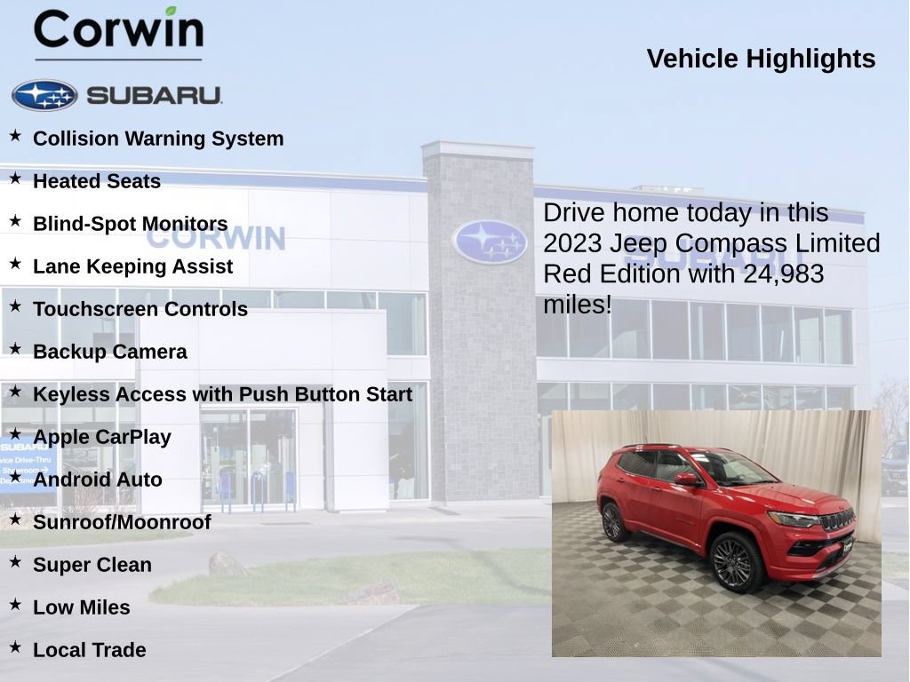 Used 2023 Jeep Compass Limited w/ Elite Group for (Red) Edition AWD/4WD image 6