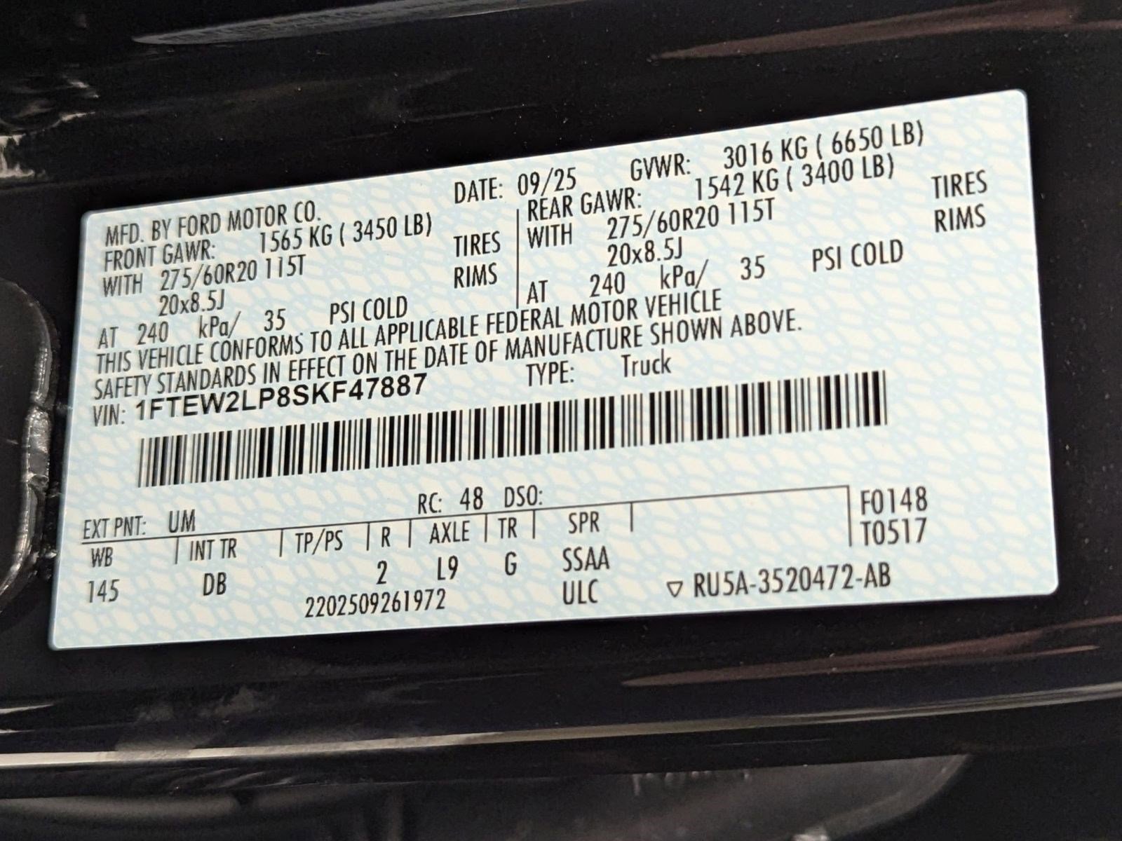 New 2025 Ford F150 STX w/ STX Black Appearance Package image 15