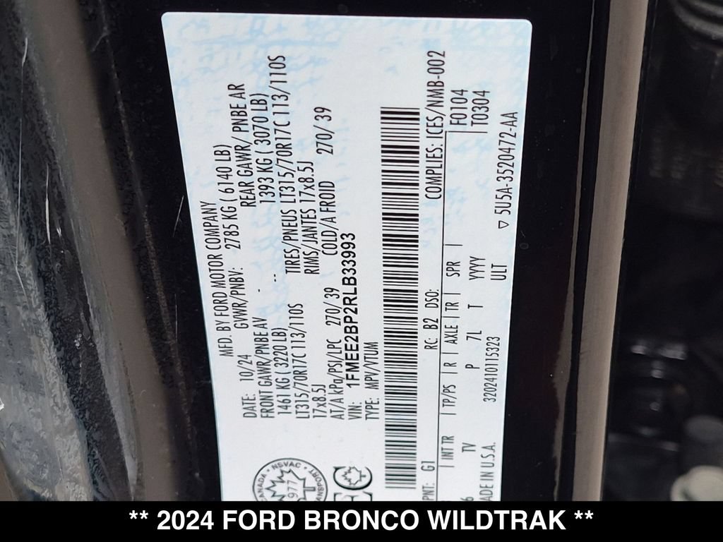 Used 2024 Ford Bronco Wildtrak AWD/4WD image 30