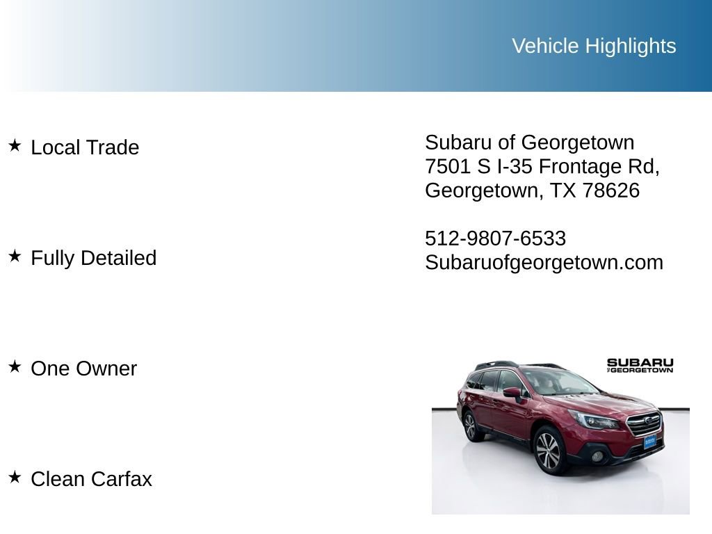 Used 2018 Subaru Outback 2.5i Limited image 9