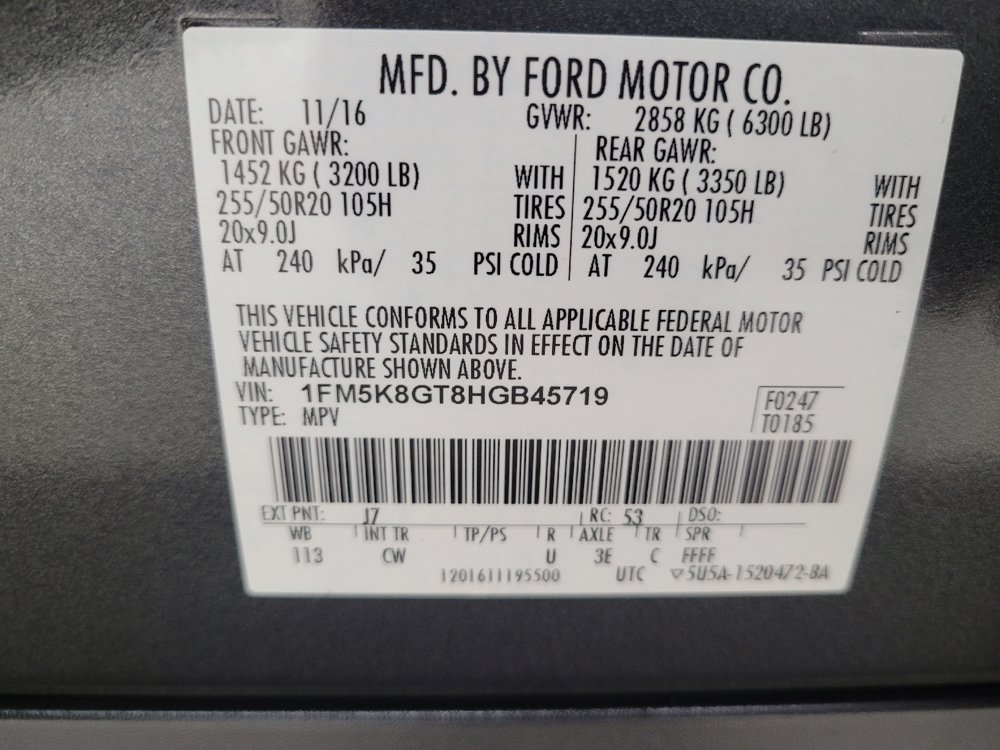 Used 2017 Ford Explorer Sport w/ Equipment Group 401A AWD/4WD image 33