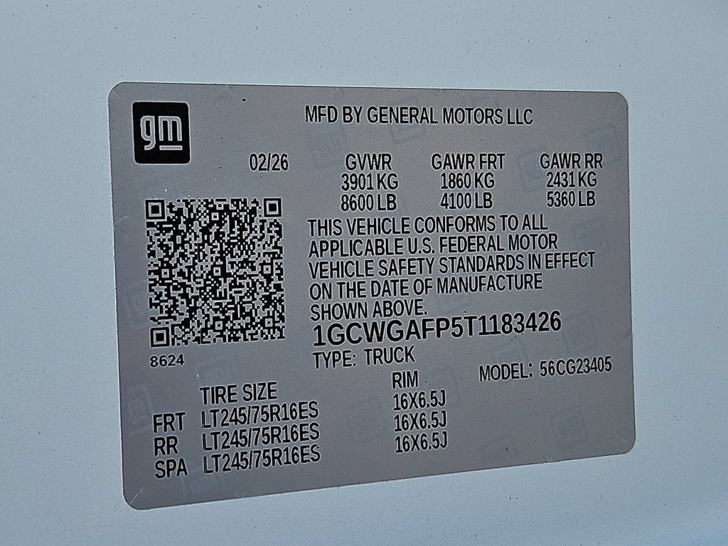 New 2026 Chevrolet Express 2500 w/ Driver Convenience Package RWD image 18