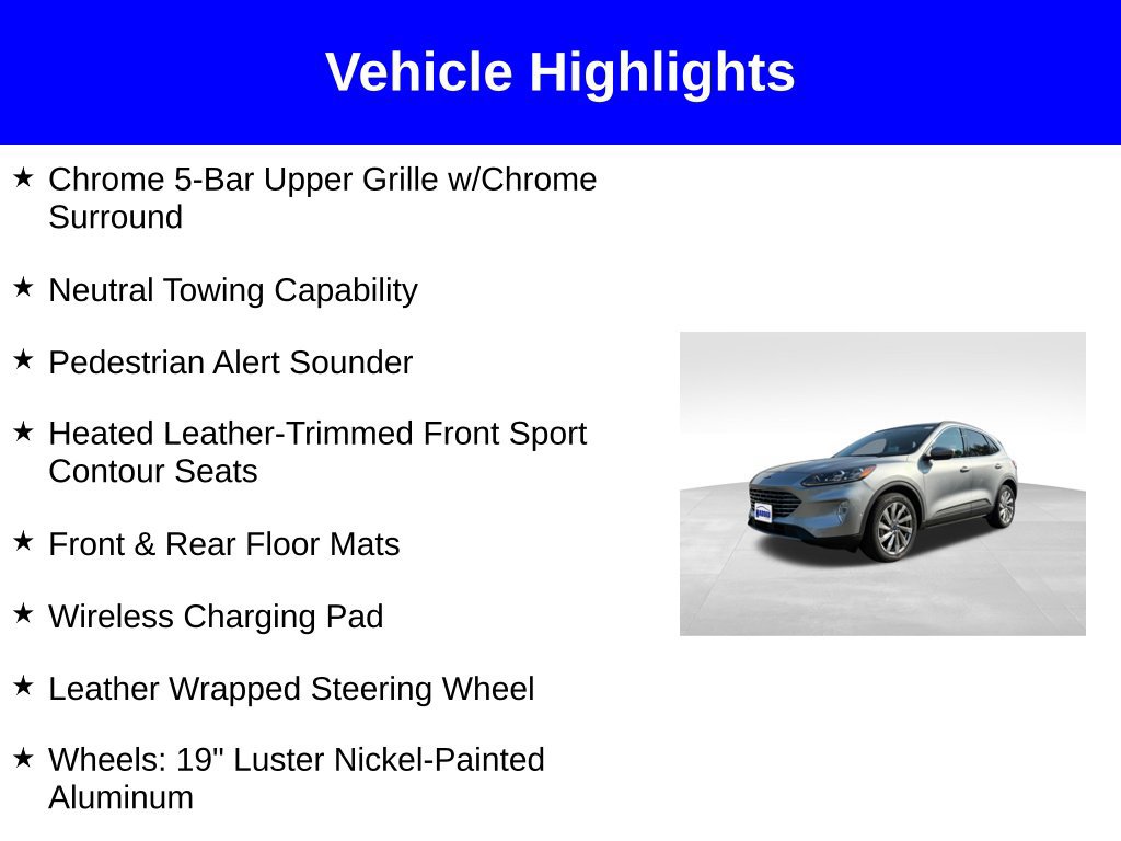 Used 2021 Ford Escape Titanium w/ Titanium Elite Package AWD/4WD image 3