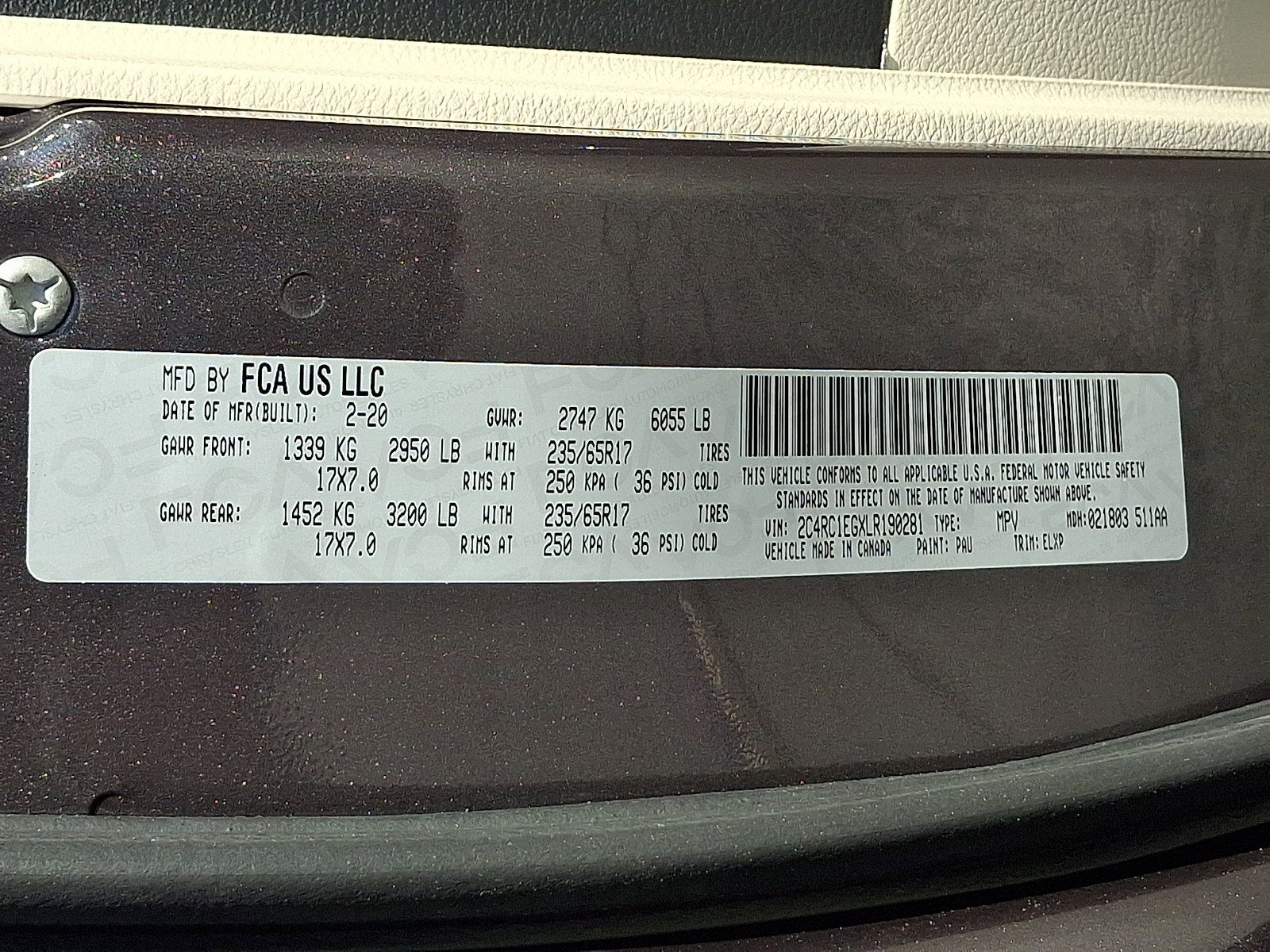 Certified 2020 Chrysler Pacifica Touring-L Plus FWD image 26