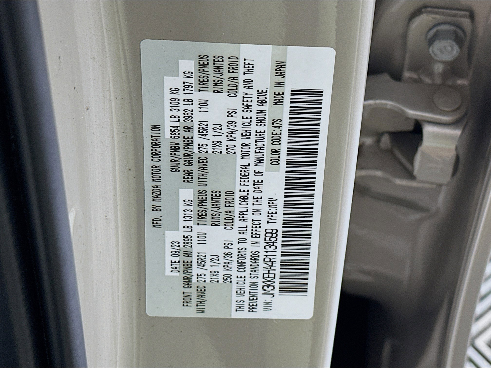 Used 2024 MAZDA CX-90 Plug-In Hybrid w/ Premium Plus image 12