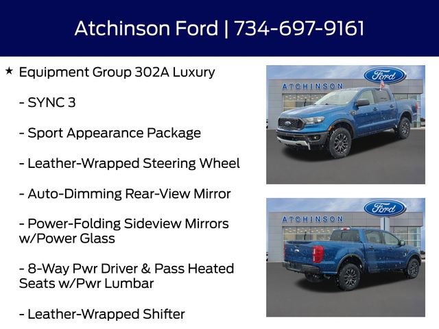 Certified 2019 Ford Ranger XLT w/ Equipment Group 302A Luxury image 12