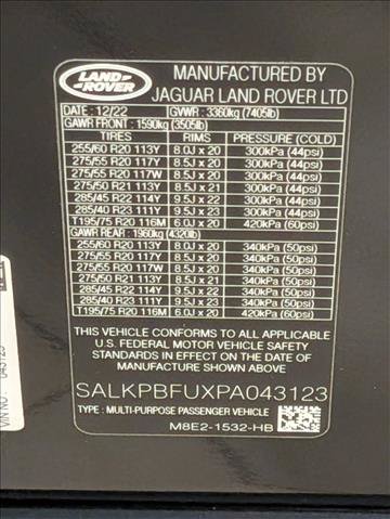 Used 2023 Land Rover Range Rover Long Wheelbase SE AWD/4WD image 27