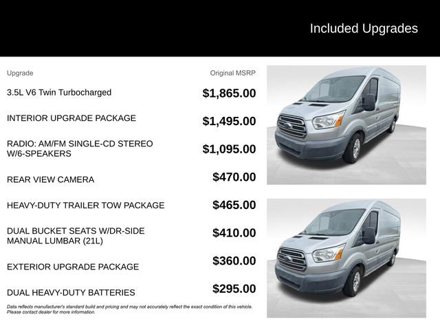 Used 2015 Ford Transit 150 130 Medium Roof w/ Interior Upgrade Package RWD image 4