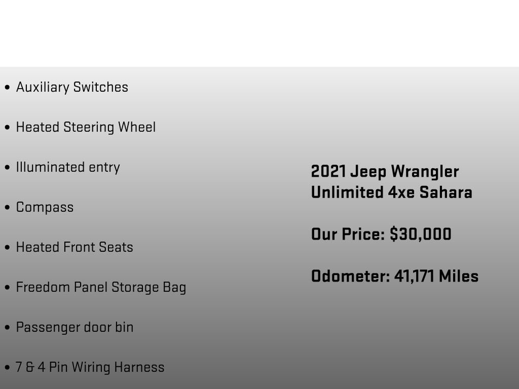 Used 2021 Jeep Wrangler Unlimited Sahara w/ Cold Weather Group image 26
