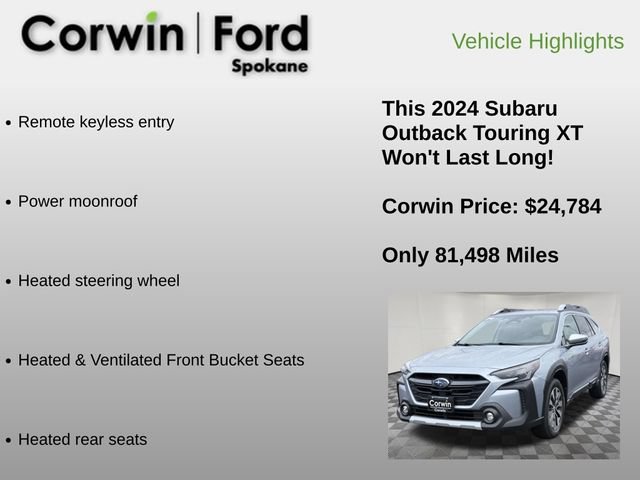 Used 2024 Subaru Outback Touring XT w/ Popular Package #2 AWD/4WD image 12