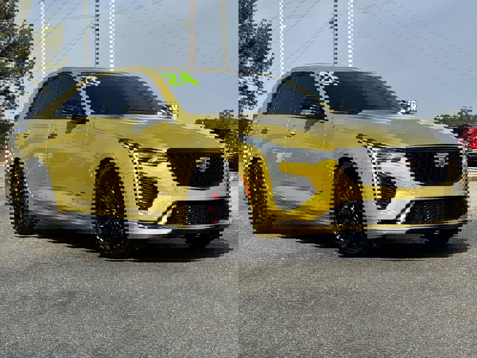 Used 2024 Cadillac CT4 V w/ LPO, ONYX Package image 2