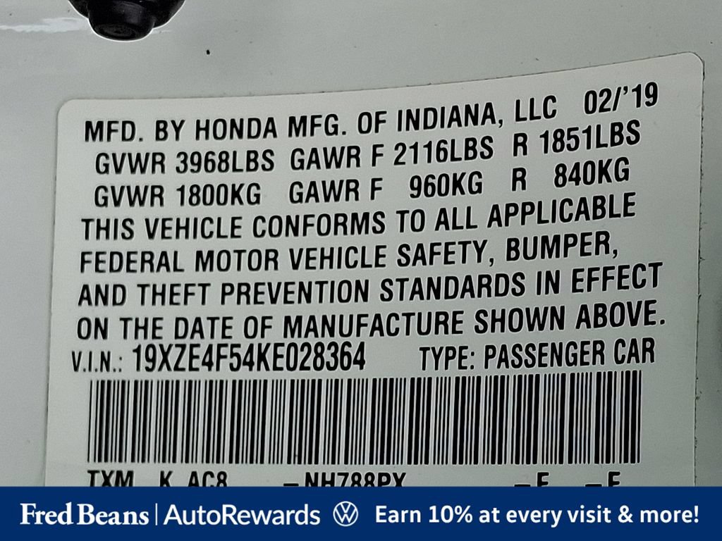 Used 2019 Honda Insight EX image 31