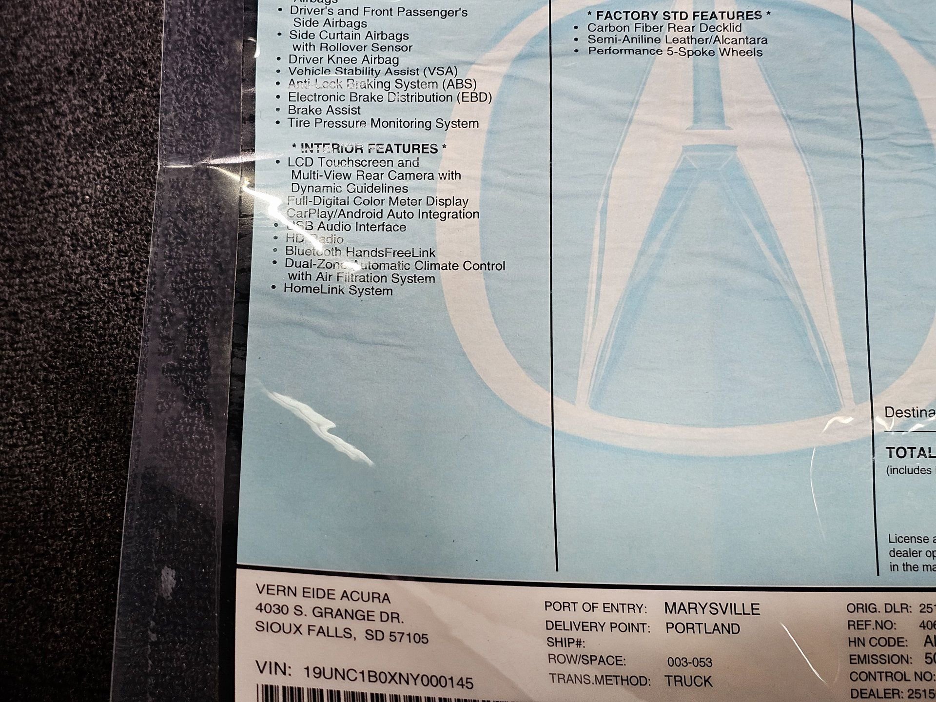 Used 2022 Acura NSX Type S AWD/4WD image 50