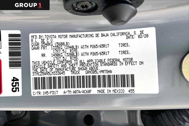 Certified 2020 Toyota Tacoma TRD Sport w/ Technology Package AWD/4WD image 37