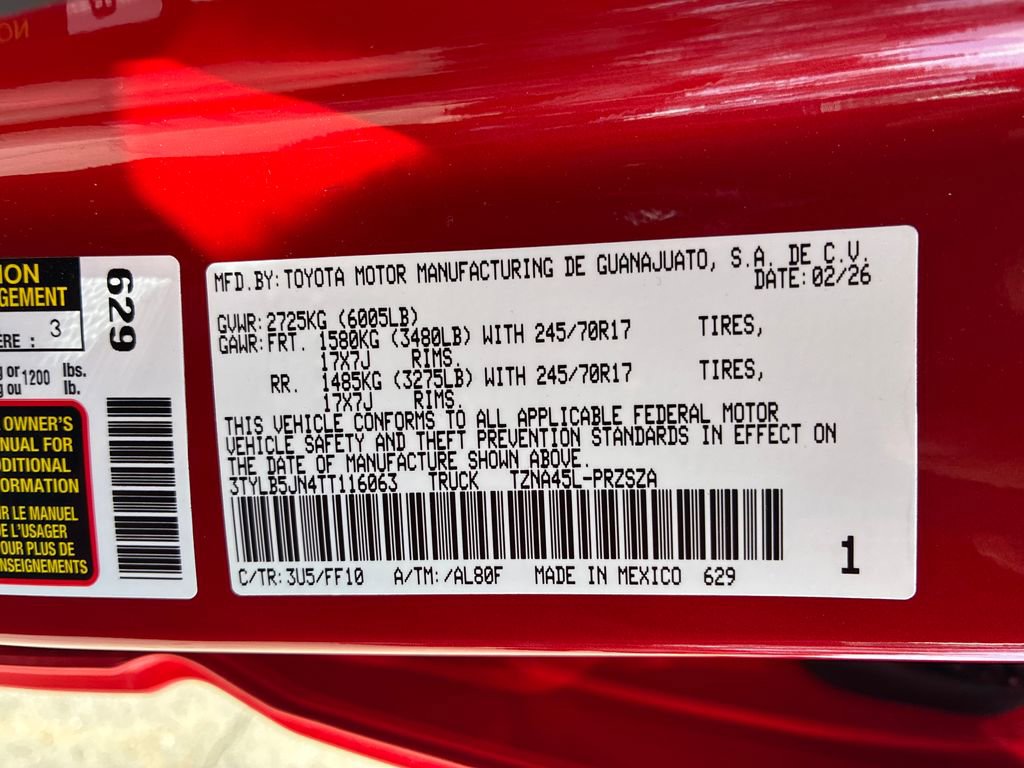 New 2026 Toyota Tacoma SR5 image 45