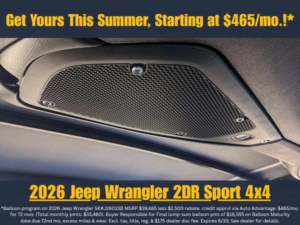 New 2026 Jeep Wrangler Sport AWD/4WD image 22