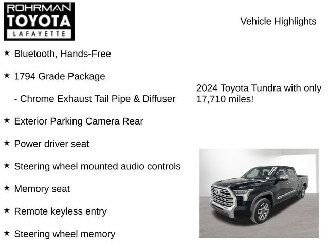 Used 2024 Toyota Tundra 1794 Edition image 7