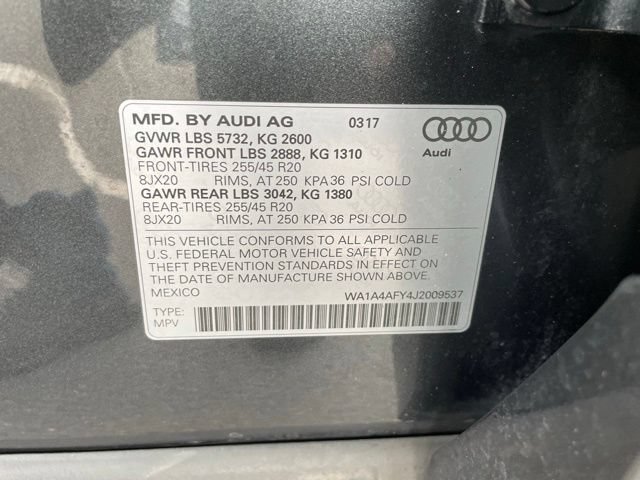 Used 2018 Audi SQ5 Premium Plus w/ Navigation Package AWD/4WD image 39