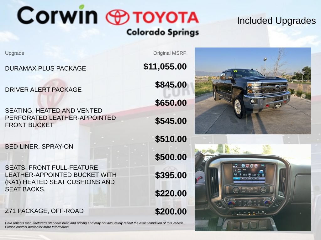 Used 2019 Chevrolet Silverado 3500 LTZ w/ Duramax Plus Package AWD/4WD image 4