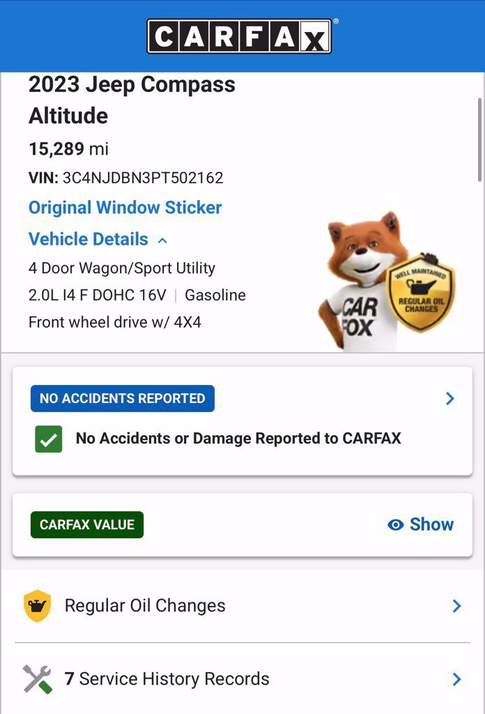 Used 2023 Jeep Compass Latitude w/ Sun and Sound Group AWD/4WD image 5
