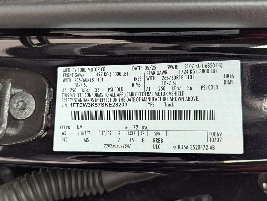 Used 2025 Ford F150 XLT w/ Equipment Group 301A Standard image 33