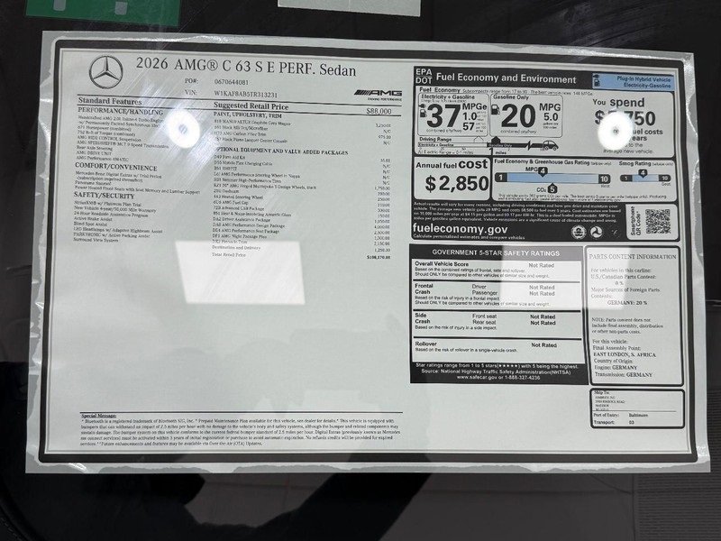 New 2026 Mercedes-Benz C 36 AMG S image 4