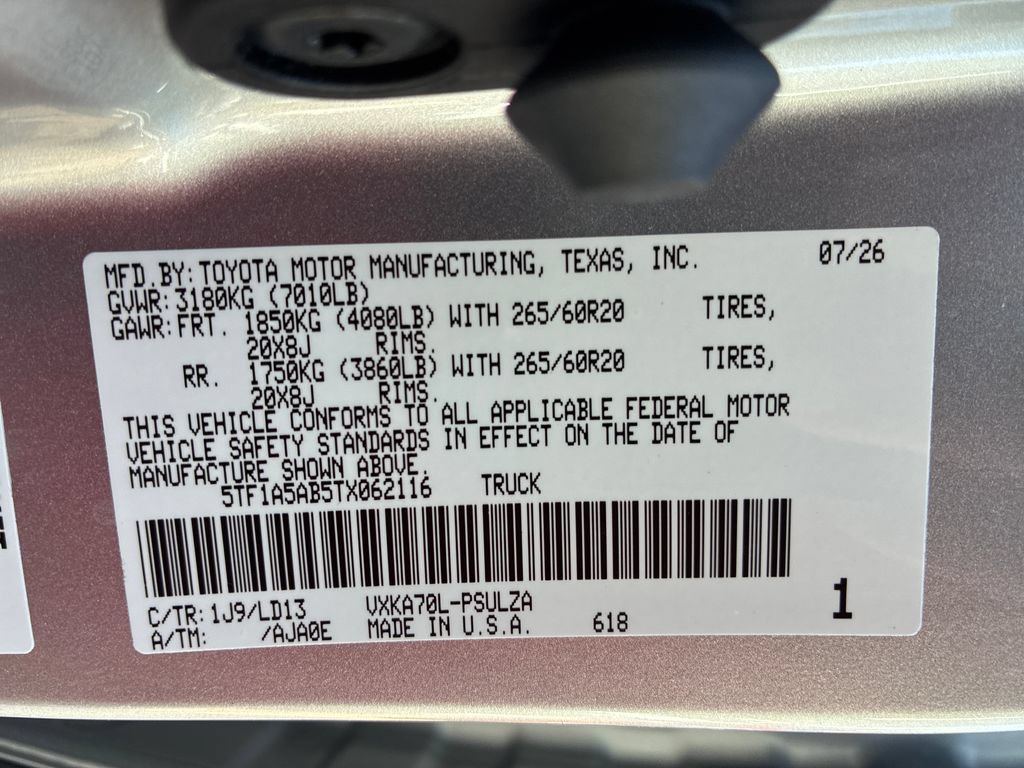 New 2026 Toyota Tundra Limited w/ Power Package RWD image 52