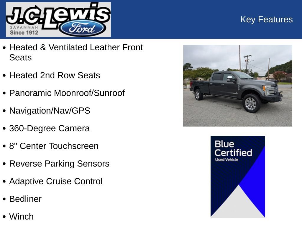 Used 2017 Ford F350 Platinum w/ Platinum Ultimate Package AWD/4WD image 33
