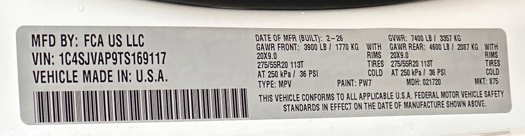 New 2026 Jeep Grand Wagoneer 4WD w/ Quick Order Packge 29V Upland image 52