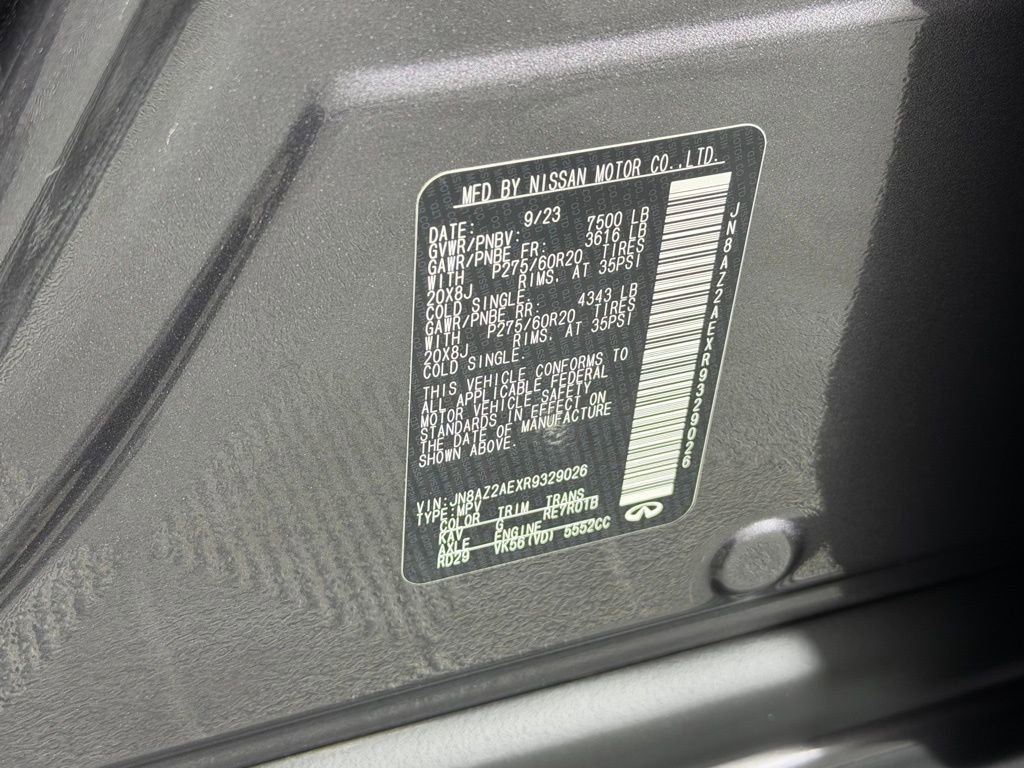 Used 2024 INFINITI QX80 Luxe image 39