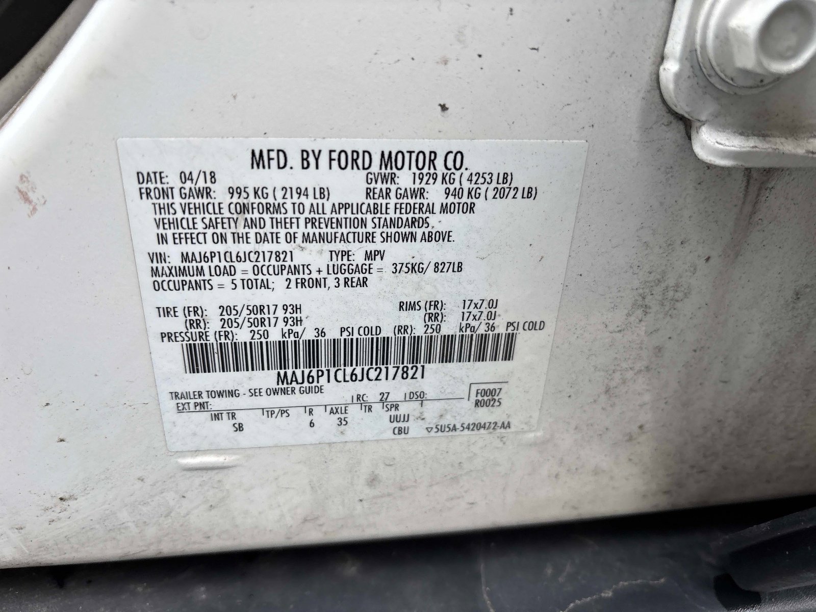 Used 2018 Ford EcoSport SES image 32