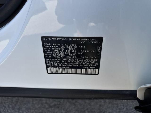 New 2026 Volkswagen Atlas SEL image 33