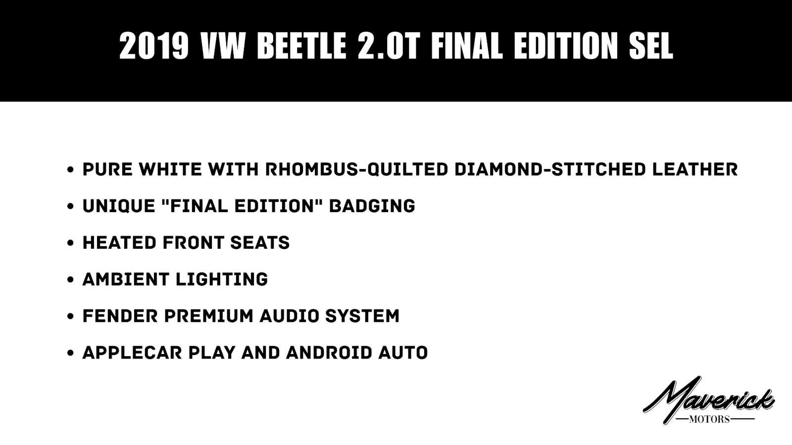 Used 2019 Volkswagen Beetle 2.0T Final Edition SEL FWD image 50