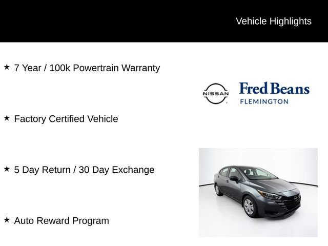 Certified 2025 Nissan Versa S w/ Trunk Package FWD image 6
