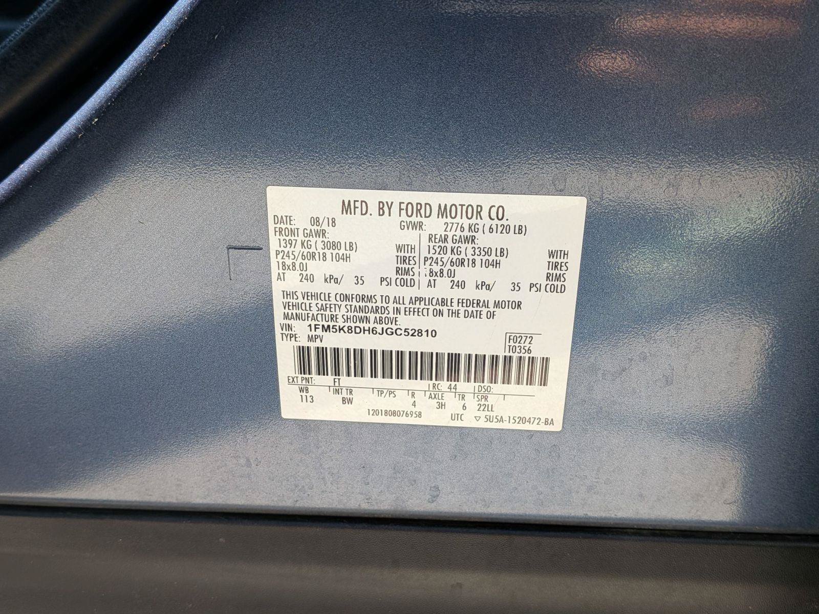 Used 2018 Ford Explorer XLT w/ Equipment Group 202A AWD/4WD image 36