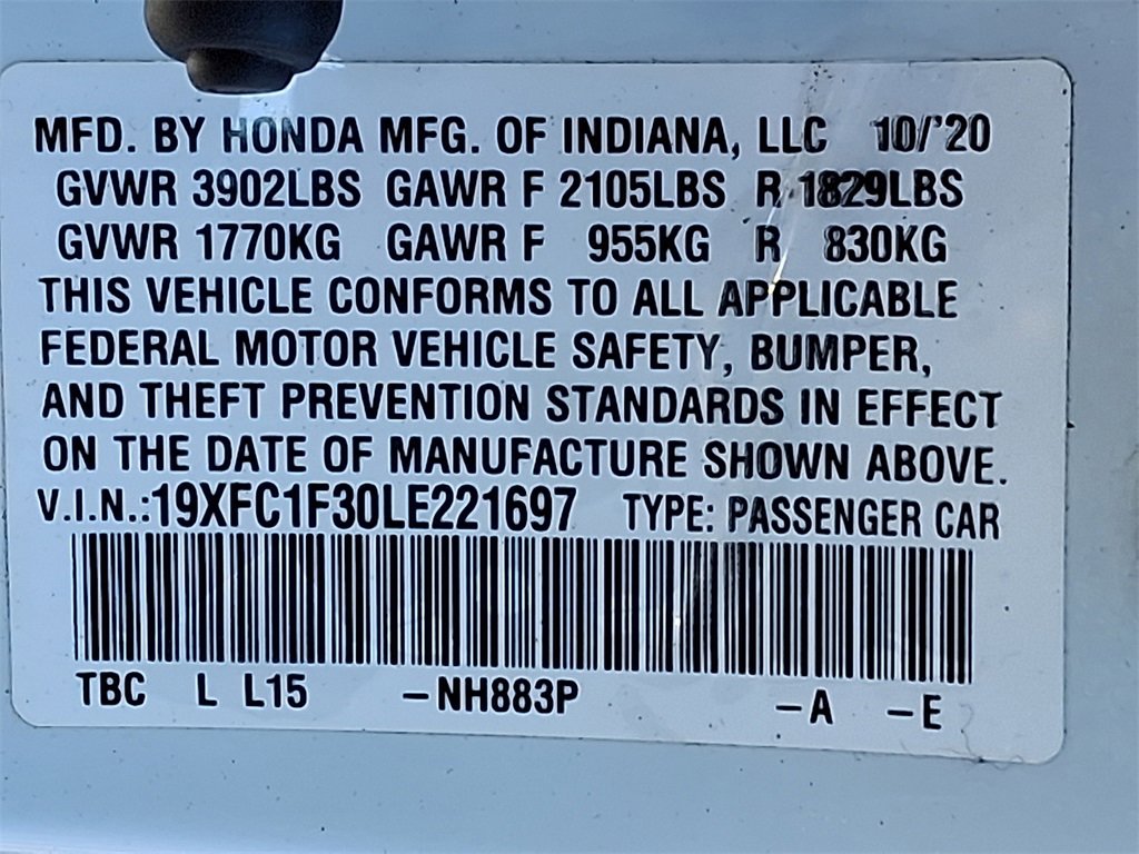 Used 2020 Honda Civic EX image 28