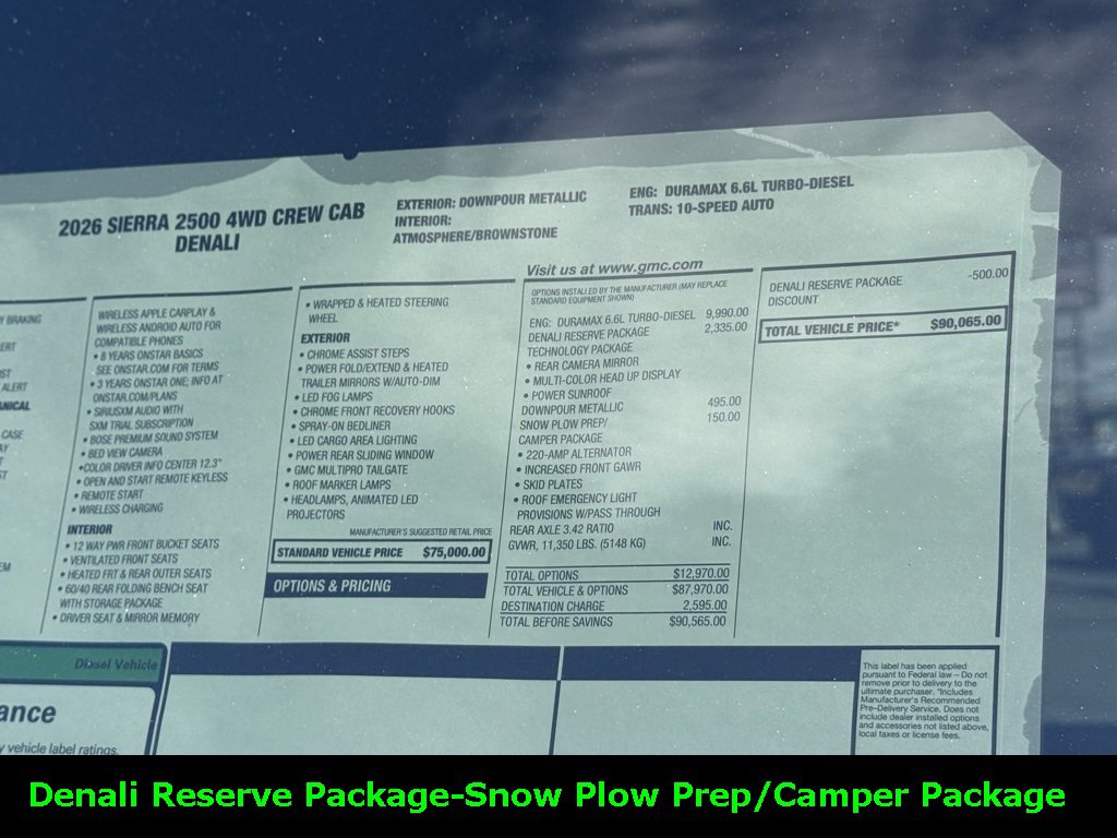 New 2026 GMC Sierra 2500 Denali w/ Denali Reserve Package image 6
