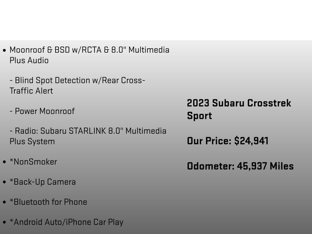 Used 2023 Subaru Crosstrek 2.5i Sport image 6