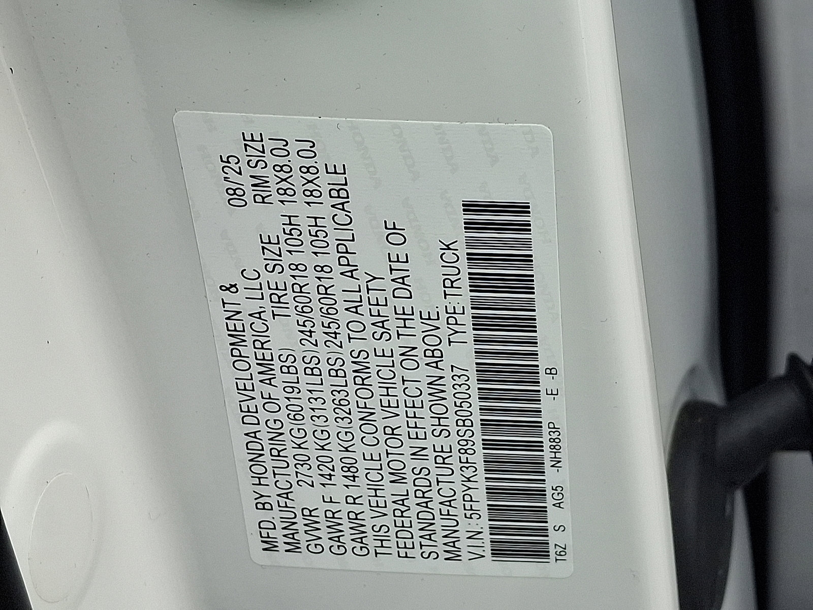 Certified 2025 Honda Ridgeline Black Edition image 4