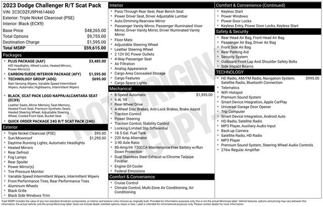 Used 2023 Dodge Challenger R/T Scat Pack w/ Plus Package RWD image 17