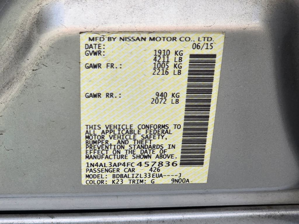 Used 2015 Nissan Altima 2.5 SV FWD image 23