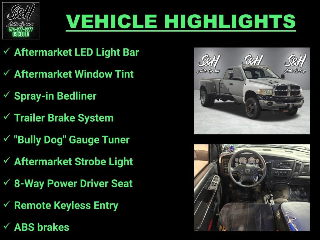 Used 2003 Dodge Ram 3500 Truck SLT AWD/4WD image 3