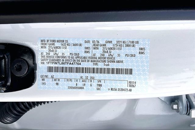 New 2026 Ford F150 Platinum w/ Equipment Group 702A High image 12