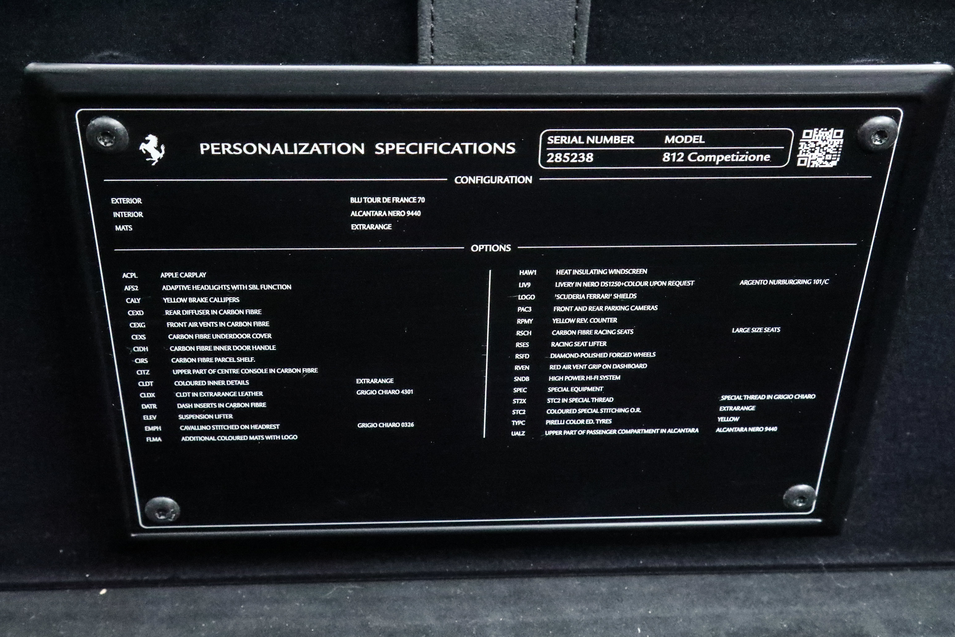 Certified 2022 Ferrari 812 Competizione RWD image 43