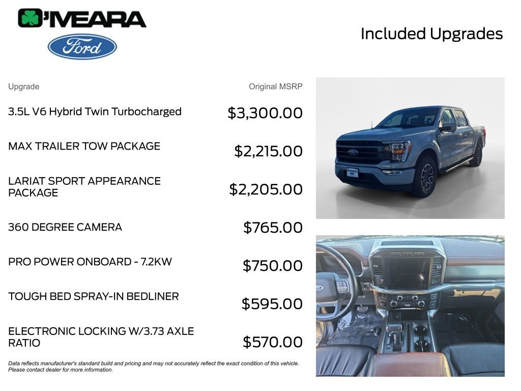 Used 2023 Ford F150 Lariat w/ Max Trailer Tow Package image 4