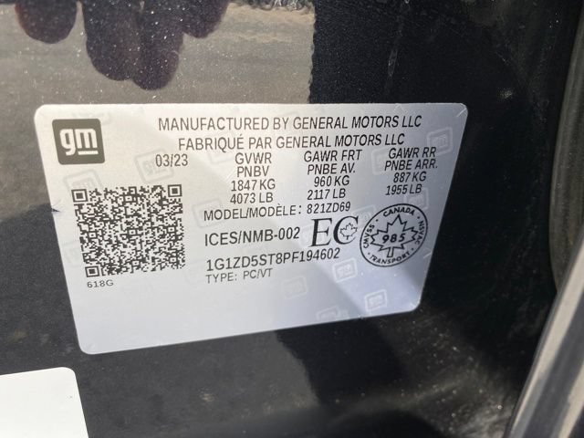 Certified 2023 Chevrolet Malibu LT FWD image 24