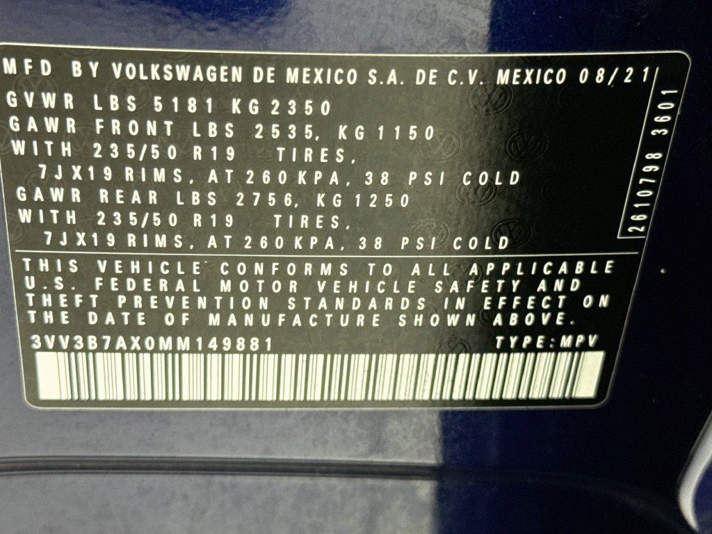 Used 2021 Volkswagen Tiguan SEL FWD image 34