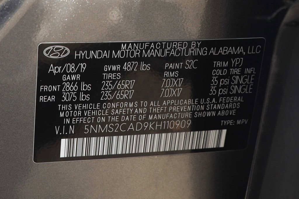 Used 2019 Hyundai Santa Fe SE AWD/4WD image 29