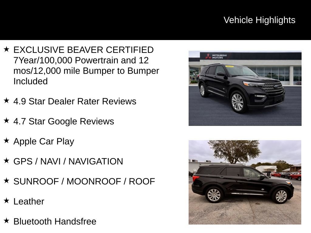 Used 2021 Ford Explorer King Ranch w/ Premium Technology Package image 5